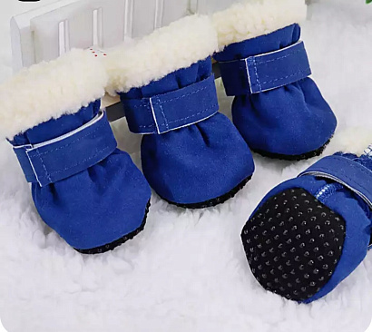 картинка Ботинки синие от магазина Одежда+